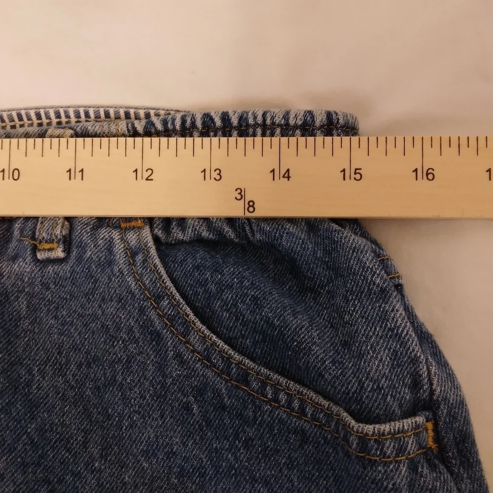 Size 14 Petite Mom Jeans Tapered Leg Elastic Waist by Lee